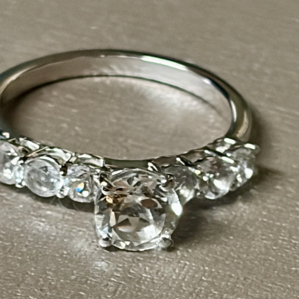 Topaz Stackable Ring In Platform Size 7
